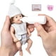 thumbnail image 3 of Mini muñecas Reborn de silicona de 7 pulgadas, muñecas realistas para bebés recién nacidos con accesorios de alimentación y ropa, decoración de habitación de muñecas de silicona de cuerpo completo par, 3 of 10