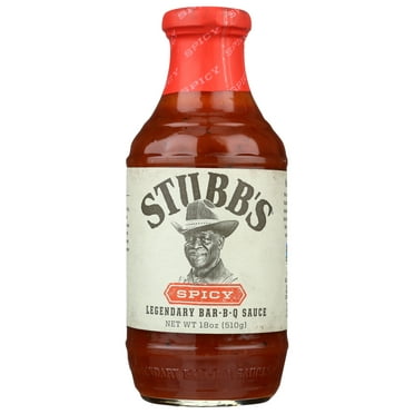 Pack of 6, Stubbs Spicy Barbecue Sauce, 18 oz