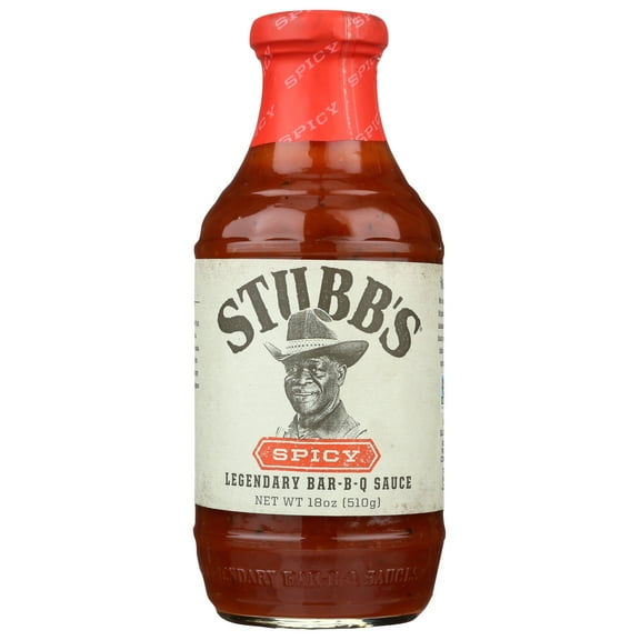 Pack of 6, Stubbs Spicy Barbecue Sauce, 18 oz
