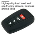 thumbnail image 2 of 4Button Silicone Key Case Cover Fob Remote Skin For Toyota For Camry Highlander, 2 of 12