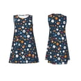 thumbnail image 3 of Bixox Robe Sans Manches à Imprimé Sport pour Femmes avec Poches, Robe Décontractée Longueur Genou pour l'Été-Grand, 3 of 7