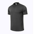 thumbnail image 5 of Mens Active T-Shirt, Performance Short Sleeve T-Shirt, Solid Color Moisture Wicking Quick Dry Workout Top, Lightweight Breathable Stretch Fabric for Gym Training, Outdoor Casual, Comfort Fit Tee, 5 of 5