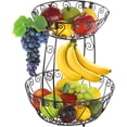 thumbnail image 1 of Simple Houseware 2-Tier Countertop Fruit Basket Bowl Storage, Bronze, 1 of 6