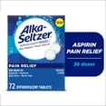 thumbnail image 2 of (2 pack) Alka-Seltzer Pain Relief, Aspirin Effervescent Tablets for Fast Pain Relief, Package May Vary 72 Ct, 2 of 9
