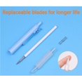thumbnail image 4 of GHSDFBB 5 Pcs Craft Knife Pen Student Utility Knife Pen Retractable Utility Knife Pen with 20 Pcs Replacement Blades Creative Precision Paper Cutting Carving Tools for DIY Drawing Scrapbooki, 4 of 7