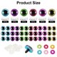 thumbnail image 2 of Ojos de seguridad flash Uxcell de 18 mm, 60 piezas de ojos de seguridad coloridos para ganchillo, 6 colores, 2 of 7