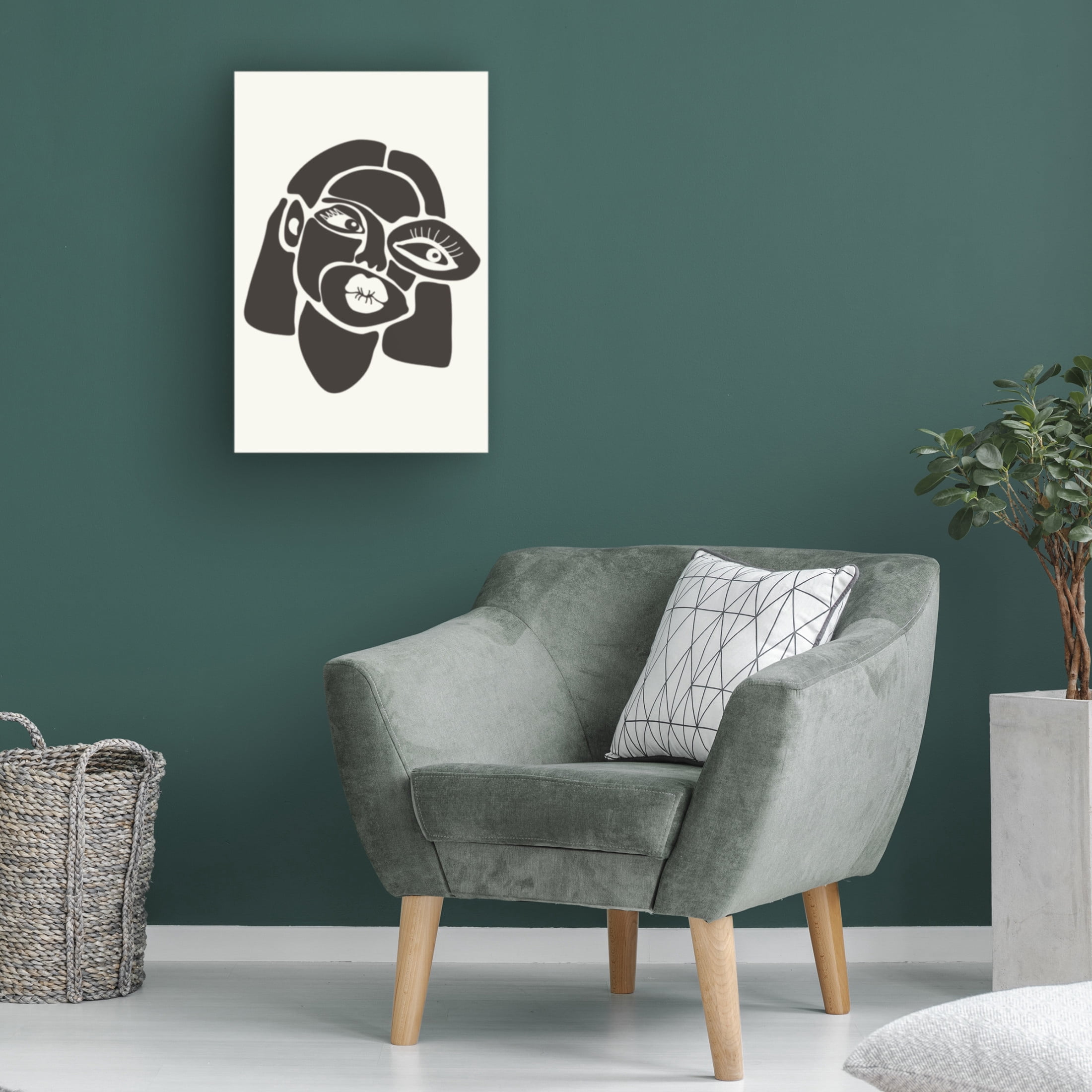 Trademark Fine Art jay stanley Abstract Faces Series 4 Canvas Wall Art