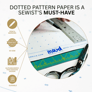 White Dotted Pattern Paper - 3 Yards Bundle for Sewing, Crafting, and Drawing by Mood Fabrics, Standard Weight 40 inch wide , Sewing Tracing Paper