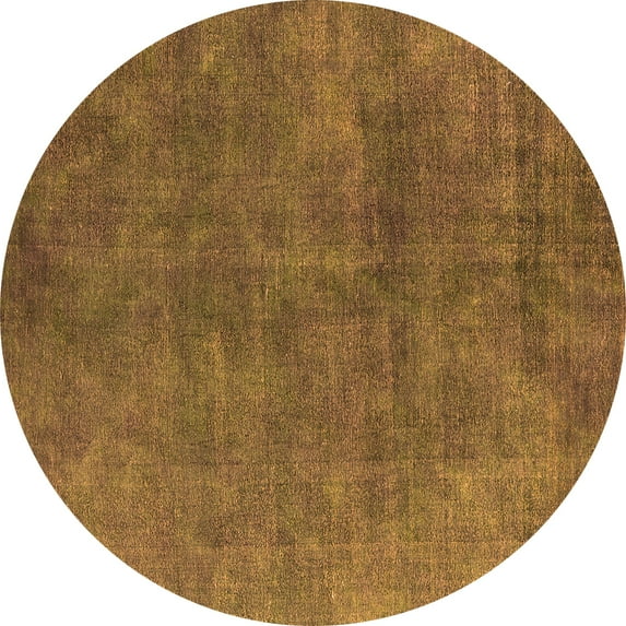 Ahgly Company Indoor Round Persian Orange Bohemian Area Rugs, 5' Round