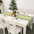 thumbnail image 3 of asddcavvf Petit Drapeau de Table Frais Printemps et Été Nappe en Lin Imprimé Fleurs 5, 3 of 6