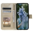 thumbnail image 2 of For Sony Xperia 10 VI Case Mandala Flower Imprinted Flip Stand Phone Cover - Gold, 2 of 5