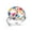 Multi 1, variant on White Marble Print Stainless Steel Rings for Women, Open Adjustable Ring Promise Ring Jewelry Gifts