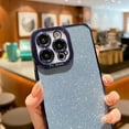 thumbnail image 6 of Compatible with iPhone 14 Pro Max Case Glitter Sparkly Luxury Plating Bumper Transparent Cover Camera Lens Protection Shockproof Case for iPhone 14 Pro Max 5G (6.7 inch) (Black), 6 of 10