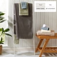 thumbnail image 4 of Great Bay Home Quick Dry Cotton Checkered Textured 6-Pack Hand Towel Set, Sandstone, 4 of 7