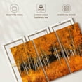 thumbnail image 6 of Elephant Stock Grand Teton Aspen Trees Wall Art - Horizontal Multi Panel Canvas - Living Room Wall Decor - Floral And Botanical Multi Panel - Orange And Black Decor - 33" x 20", 6 of 8