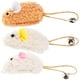 thumbnail image 1 of KAKOWELY 3 juguetes de peluche con forma de ratón para gatos con cascabeles, juguetes interactivos para gatos., 1 of 5