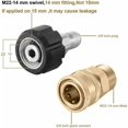 thumbnail image 2 of Efficient Pressure Washer Coupler, M22-14 Connector For Seamless Universal Gun Hose Compatibility, 5000 PSI Handling Capacity, Stainless Steel Build Promises Longevity And, 2 of 5