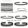 thumbnail image 2 of 1 Ensemble Collier Ras du Cou Femme Mode Style Assorti Collier Charme Tatouage Collier Ras du Cou, 2 of 10