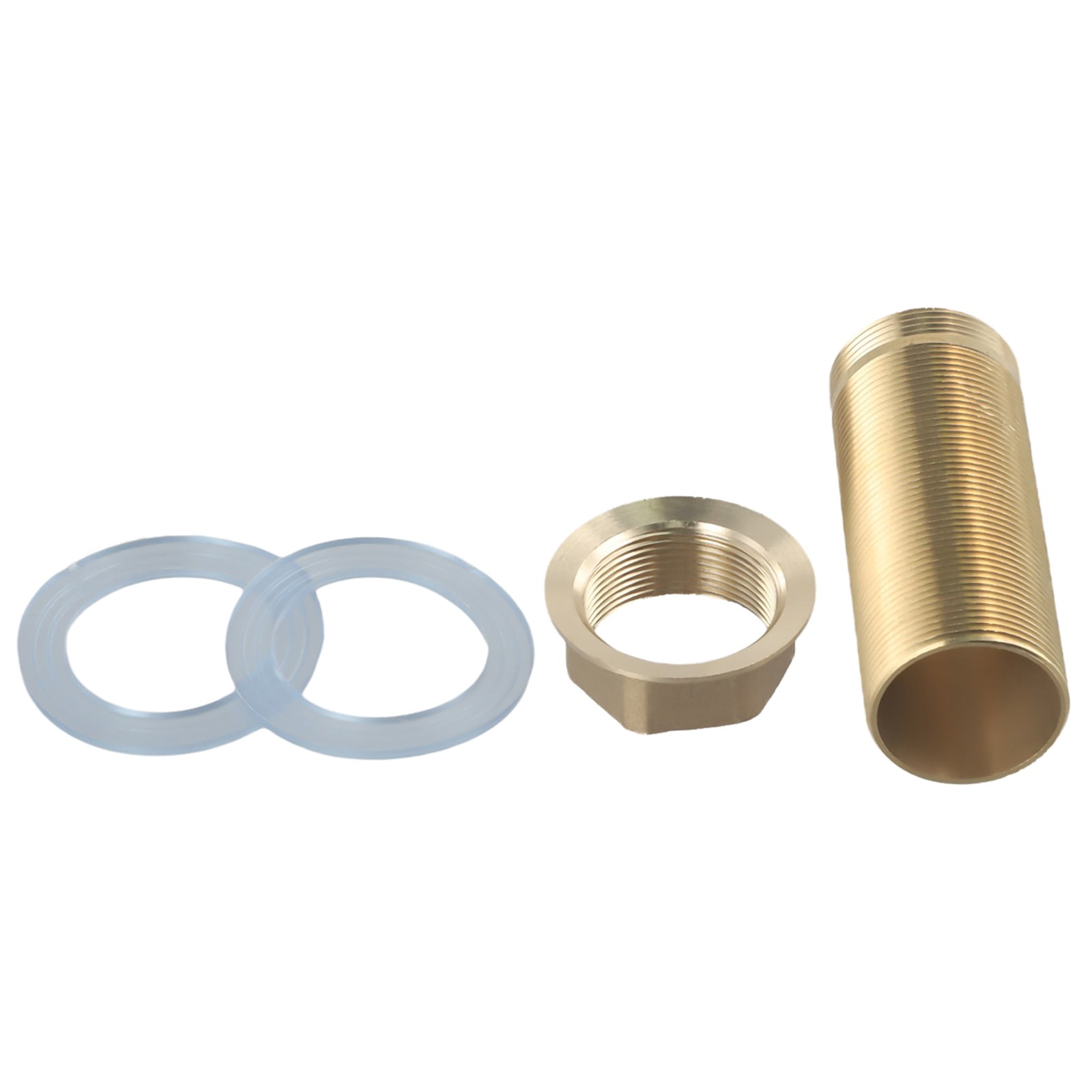 Kitchen Basin Repair Fitting Kit – Threaded Brass Nut & Tube Set With Silicone Washers – M32 Inner Diameter, Multiple Lengths (60–150mm) For Faucet Installation