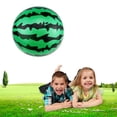 thumbnail image 2 of Pelota de playa inflable de sandía, pelota de juguete de playa, juguetes de patio de juegos de verano para niños, juegos al aire libre (9 pulgadas), 2 of 7