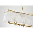 thumbnail image 4 of Design Living 8-Light Brass Chandelier With Clear Rippled Glass, 4 of 6