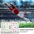 thumbnail image 1 of LJNYFDC Football Training Board Soccer Dry Erase Coaching Scoreboard 1 Set Professional Coaches Training Writing Tablet Erasable for Football Referees, 1 of 7