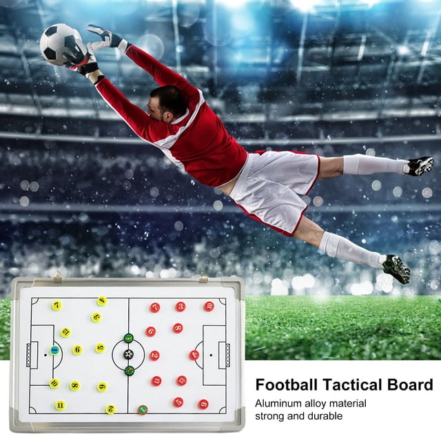 LJNYFDC Football Training Board Soccer Dry Erase Coaching Scoreboard 1 Set Professional Coaches Training Writing Tablet Erasable for Football Referees