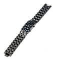 thumbnail image 3 of Fashion 8-LED Blue Light Digital Stainless Steel Bracelet Wrist Watch (Black), 3 of 9