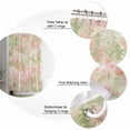 thumbnail image 5 of Small Stall Shower Curtain 48x72 Inch Narrow Half Size Pink Green Flower Bath Curtains Bathroom Decor Watercolor Summer Botanical Waterproof Fabric Shower Curtain Set with Hooks 48 Inch, 5 of 6