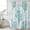 Green, variant on Pink Grey Coral Coastal Waterproof Shower Curtain, Large 72"x78" Washable Polyester Fabric Shower Curtains for Bathroom, Summer Beach Seaside Nautical Decorative Bathtub Curtain Sets with Hooks