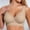 Khaki, variant on TIANZEN Women's Comfortable Wireless Bra For Daily Wear Seamless Soft Support Four Three Hooks Adjustable Straits Sleep Home Leisure Activities Big Bras Maternity Bra Padded Women Bras plus Size Pack