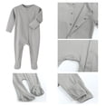 thumbnail image 3 of Pijamas para bebé recién nacido, Ropa De dormir 100% De algodón con cremallera, con calcetines, para otoño y primavera, 3 of 4
