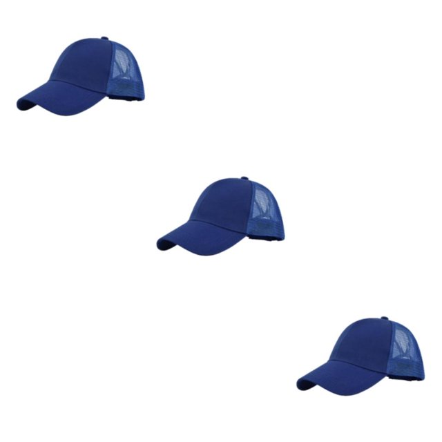 Thinsony 1/2/3/5 Stylish And Comfortable Baseball Cap - Adjustable Strap And Sun Protection Breathable Hats For Women CC636-7blue 3PCS