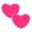 Hot Pink 2Pack, variant on 2Pcs Cute Plush Red Heart Pillow Love Pillow Cushion Toy Throw Pillows For Kids' Friends Fit For Living Heart Throw Decorative Pillows