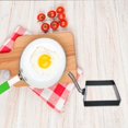 thumbnail image 6 of 4" Square Egg Rings Set with Silicone Handle, Stainless Steel Egg Cooking Rings，Nonstick，For Frying Eggs and Egg Mcmuffins, Egg Mold For Breakfast, 6 of 7