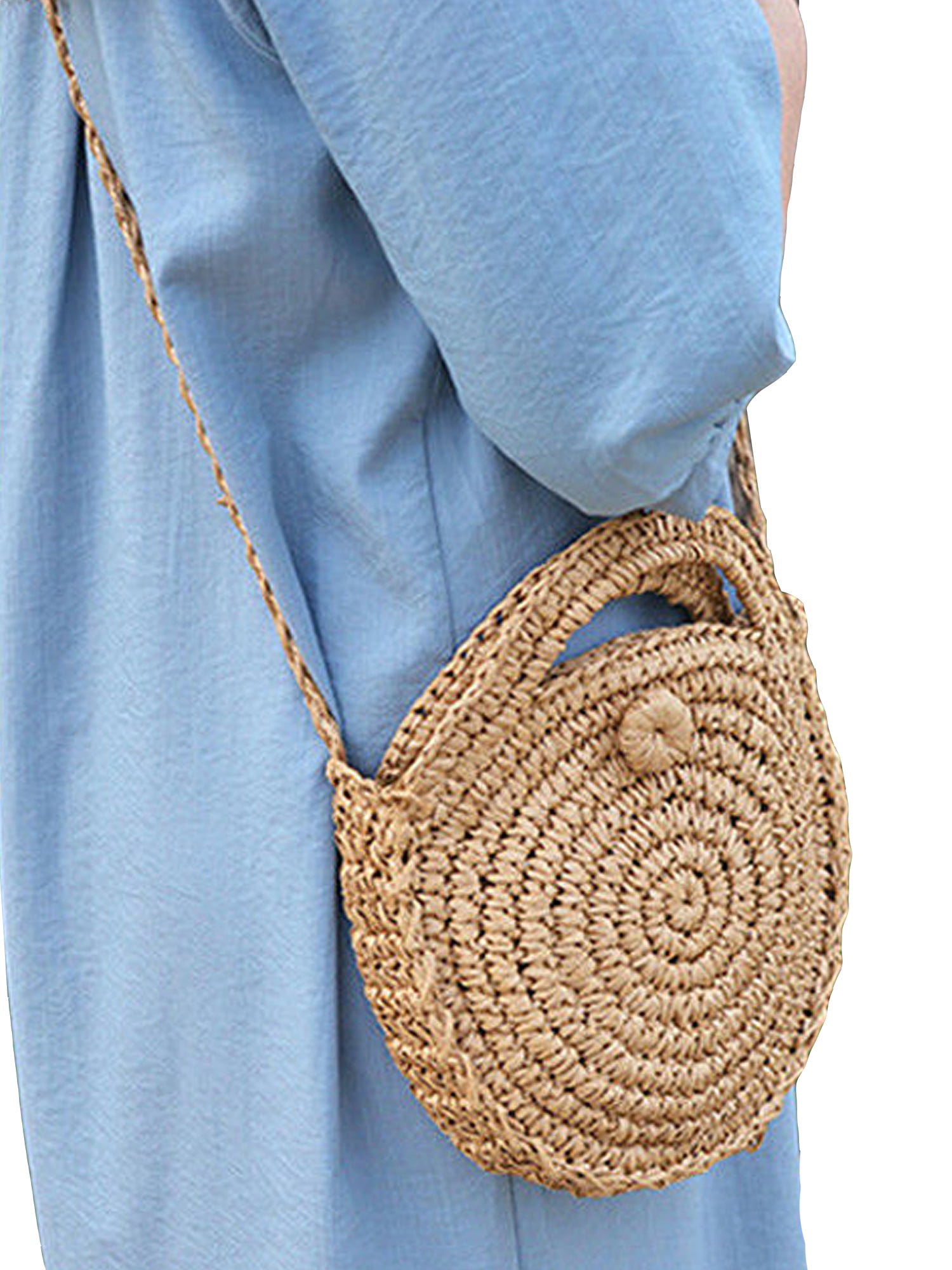 Women Straw Tote Purse Envelope Bag Wallet Summer Woven Beach Bag Straw Clutch Handbag