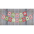 thumbnail image 4 of Inkdotpot Pre Strung BuntingMerry ChristmasBanner Ready to Hang Kraft Rustic Wall Decor Bunting Flag Garland, 4 of 8