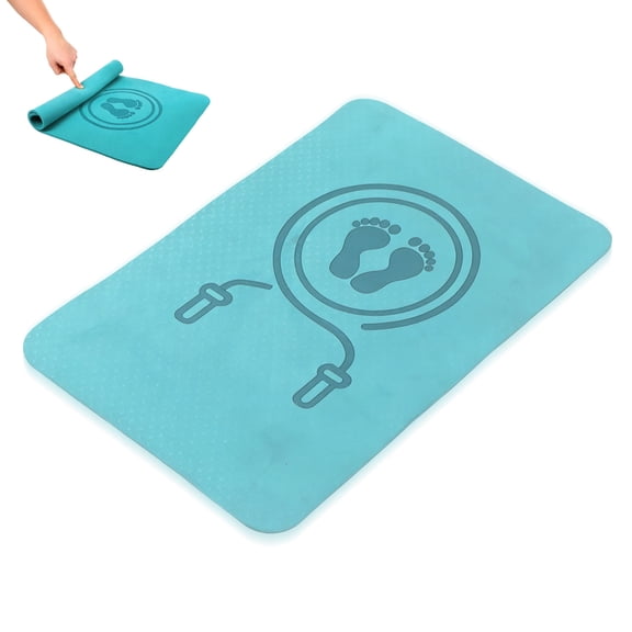 FOMIYES Tpe Jump Rope Mat Green Non-Slip for Home Multi-Function Workouts