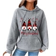 thumbnail image 2 of Edvintorg Oversized Sweatshirts for Women Christmas Casual Printing Long Sleeve Drawstring Hooded Sweatshirts Plus Size Pullover Tops, 2 of 4