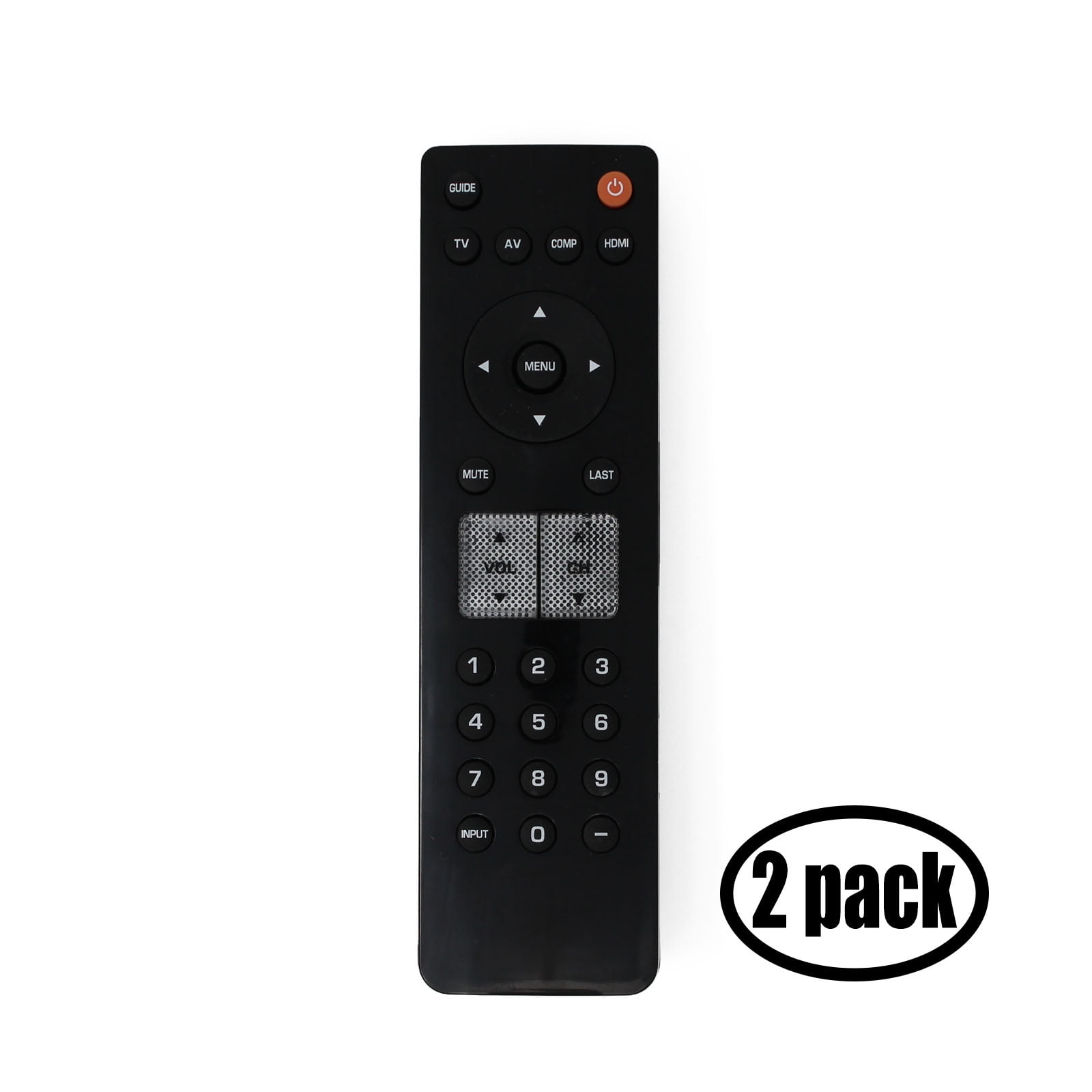 2 Pack Replacement Vizio VR2 TV Remote Control for Vizio VU32