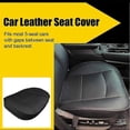 thumbnail image 3 of Wedge Car Seat Cushion Wedge Cushion PU Leather Driver Car Pad Memory Foam Seat, 3 of 5