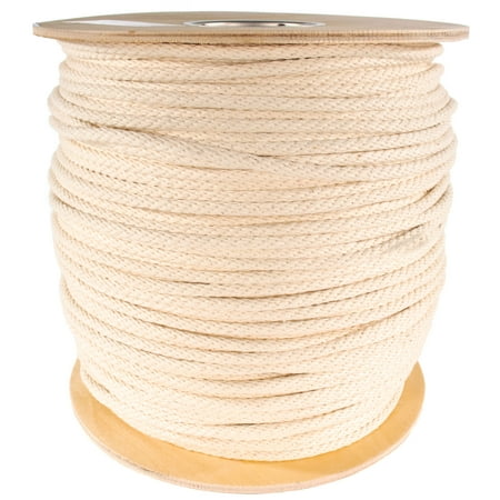 

Paracord Planet Solid Braid Cotton Rope - 1/8 3/16 1/4 3/8 & 1/2 Diameters - 10-1000 Foot Lengths - Cotton Weeping Cord