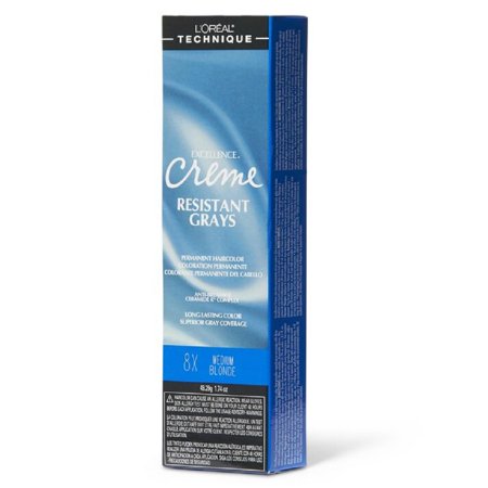 L Oreal Excellence Creme 8x Medium Blonde Grays Resistant Hair