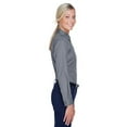thumbnail image 3 of UltraClub 8976 Ladies Whisper Twill, Graphite, XXX-Large, 3 of 3