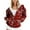 Red, variant on Sevevn Coats for Women Women's Casual Christmas Printed Zipper Long Sleeve Hooded Sweatshirt Jacket Tops Holiday Gift Finder