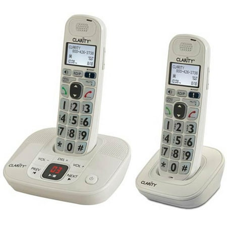 Clarity D712 Amplified Cordless Phone with (1) D702HS Expandable (Best Cordless Phone On The Market)