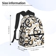 thumbnail image 3 of Daiia Snake School Backpack for Men Women, Unisex Large Waterproof Bookbag Schoolbag Casual Daypack for High School/College/Teens/Travel/Work Black, 3 of 8