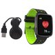 thumbnail image 1 of Pulsera inteligente Bluetooth con control de velocidad a prueba de agua, reloj deportivo con pasos, color negro y verde, 1 of 8