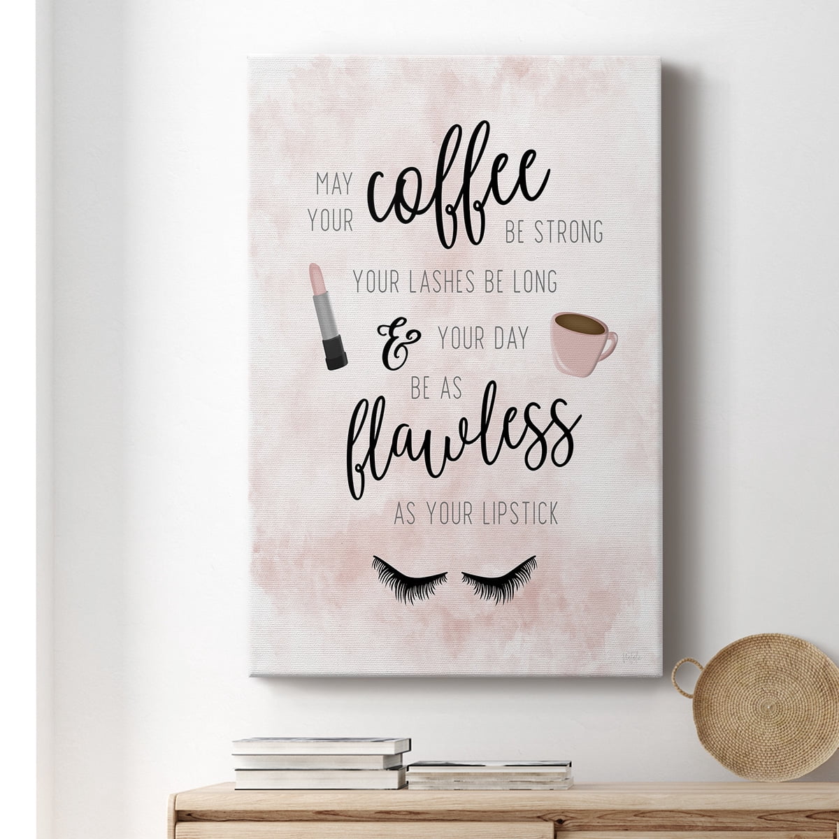 May Your Coffee Be Strong Premium Gallery Wrapped Canvas - Ready to Hang