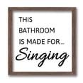 thumbnail image 6 of Kids Bathroom Picture Framed Signs (7x7inch) Solid Wood Photo Frames with Acrylic Sheets & Canvas Liner Painting, 6 of 9